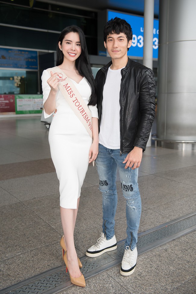 Người tình Isaac Liên Bỉnh Phát ra sân bay tiễn Huỳnh Vy thi Miss Tourism Queen Worldwide 2018 - Ảnh 5.