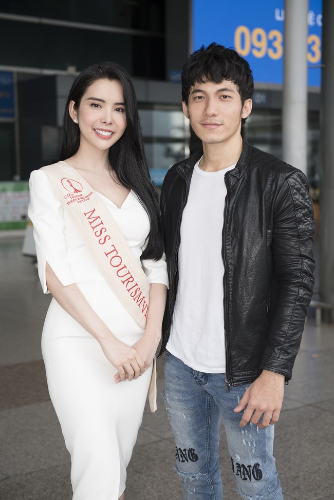 Người tình Isaac Liên Bỉnh Phát ra sân bay tiễn Huỳnh Vy thi Miss Tourism Queen Worldwide 2018 - Ảnh 4.