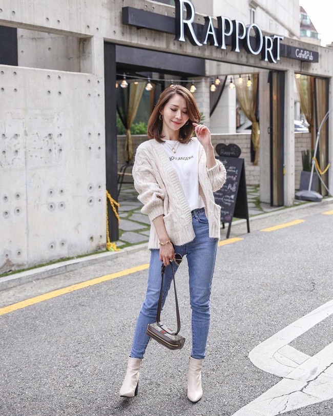 “Ngôi sao” của mùa đông chính là quần jeans và 15 set đồ sau sẽ giúp các nàng biến hóa tài tình với item này - Ảnh 10.