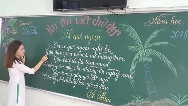 Khi giáo viên tiểu học đi thi viết chữ đẹp: Không máy in hay font chữ xịn sò nào có thể sánh ngang với bàn tay cô giáo! - Ảnh 3.