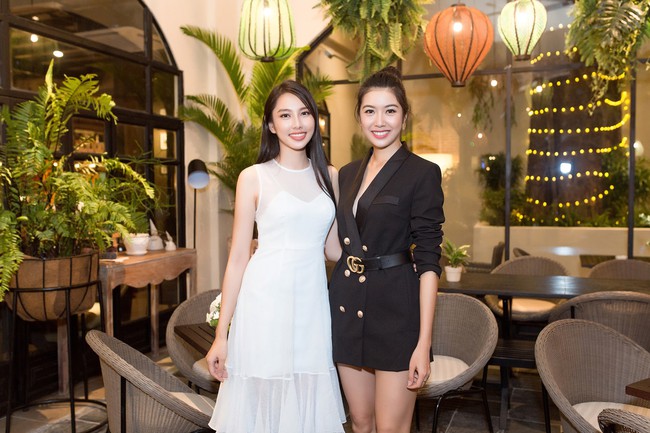 Cuộc gặp hiếm có của các đại diện Việt thi Hoa hậu Quốc tế: Nguyễn Thúc Thùy Tiên đẹp dịu dàng bên đàn chị - Ảnh 4.