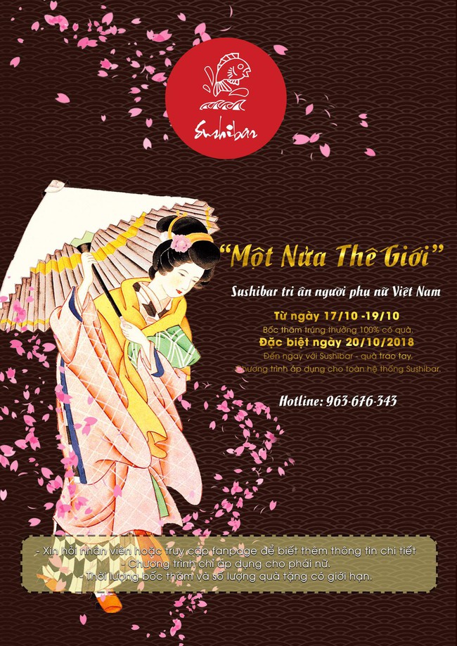 Cùng SUSHIBAR tri ân phụ nữ Việt - Ảnh 2. Cùng SUSHIBAR tri ân phụ nữ Việt - Ảnh 2.