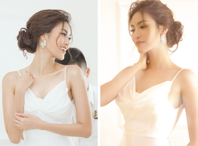 Trước 2 ngày lên xe hoa, loạt ảnh hậu trường thử váy cưới của Lan Khuê chính thức hé lộ - Ảnh 3.