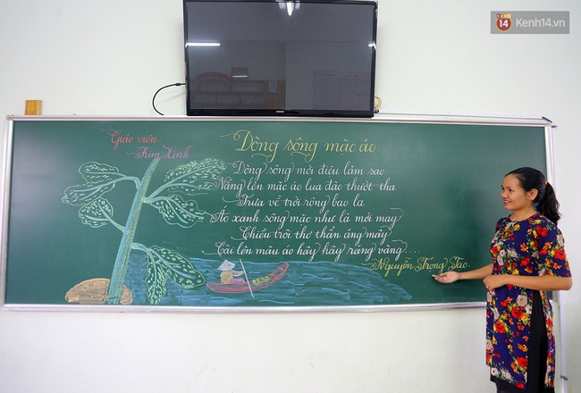 Gặp 18 cô giáo Quảng Trị viết chữ đẹp như vẽ tranh vừa gây sốt MXH: Học sinh trong trường chữ cũng siêu đẹp - Ảnh 3.