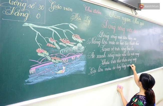 Gặp 18 cô giáo Quảng Trị viết chữ đẹp như vẽ tranh vừa gây sốt MXH: Học sinh trong trường chữ cũng siêu đẹp - Ảnh 7.