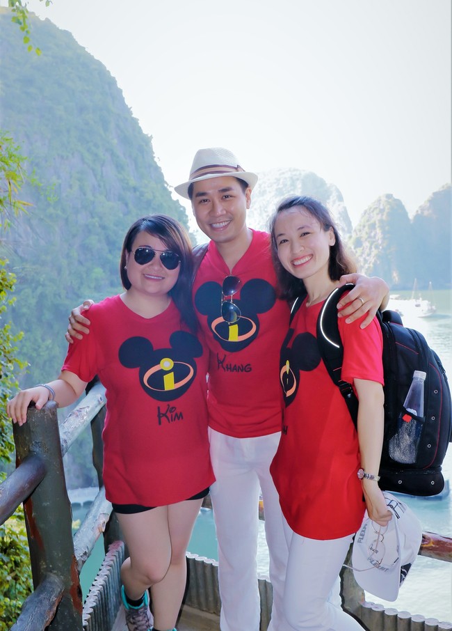 Em rể Mỹ lần đầu về Việt Nam, Nguyên Khang đưa cả gia đình đi nghỉ sang chảnh trên du thuyền Hạ Long - Ảnh 3.