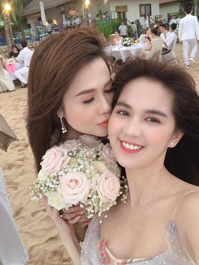 Chị gái Ngọc Trinh tổ chức hôn lễ lãng mạn trên bờ biển cùng người yêu kém tuổi - Ảnh 3.