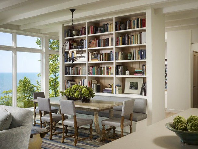 Cùng học lỏm tuyệt kỹ thiết kế không gian sống gia đình hoàn hảo chỉ với giá sách - Ảnh 10.