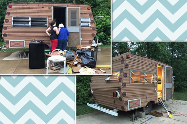 Cô bé 14 tuổi tự tay tu sửa chiếc xe cắm trại trở thành một không gian sống đẹp bất ngờ - Ảnh 3.