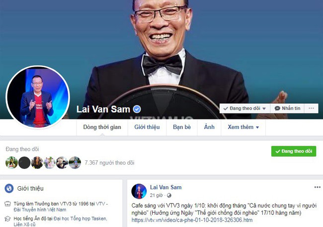 Sau nhiều năm bị mạo danh trên mạng xã hội, nhà báo Lại Văn Sâm đã chính thức có tài khoản Facebook - Ảnh 1.