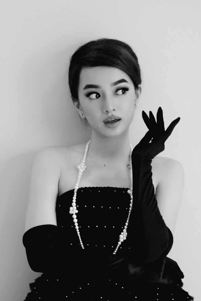 Kaity Nguyễn xinh đẹp hóa Audrey Hepburn hưởng ứng mùa Halloween - Ảnh 2.