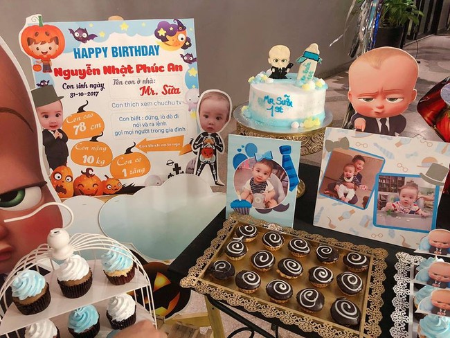 Tiệc sinh nhật 5 sao của cậu ấm Sữa chủ tịch nhà Hằng Túi: ngập tràn hình ảnh Boss Baby và Halloween  - Ảnh 7.