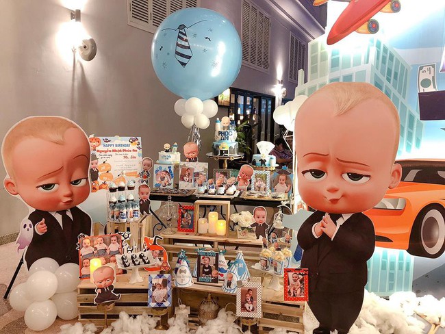 Tiệc sinh nhật 5 sao của cậu ấm Sữa chủ tịch nhà Hằng Túi: ngập tràn hình ảnh Boss Baby và Halloween  - Ảnh 4.