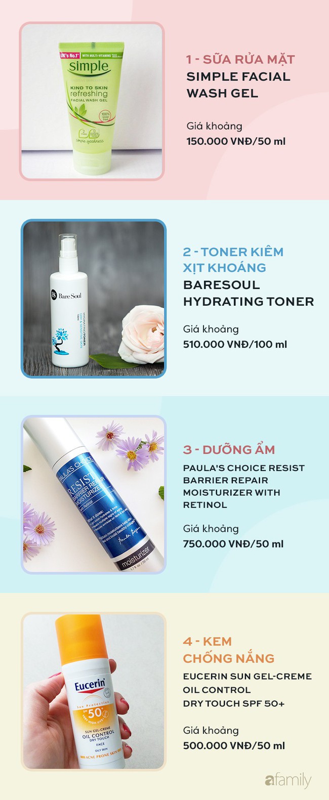 Da khô nhưng dưỡng nhiều lớp lại bị kích ứng, cô nàng này đã tinh giản các bước skincare bằng 4 sản phẩm này  - Ảnh 4.