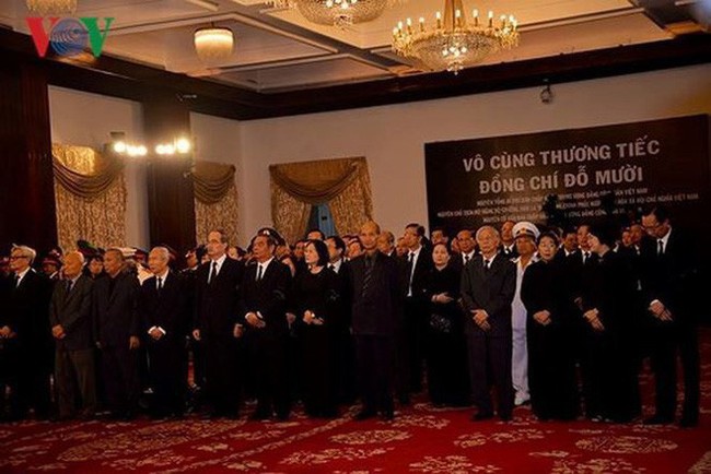 Lễ viếng nguyên Tổng Bí thư Đỗ Mười - Ảnh 18. Lễ viếng nguyên Tổng Bí thư Đỗ Mười - Ảnh 18.