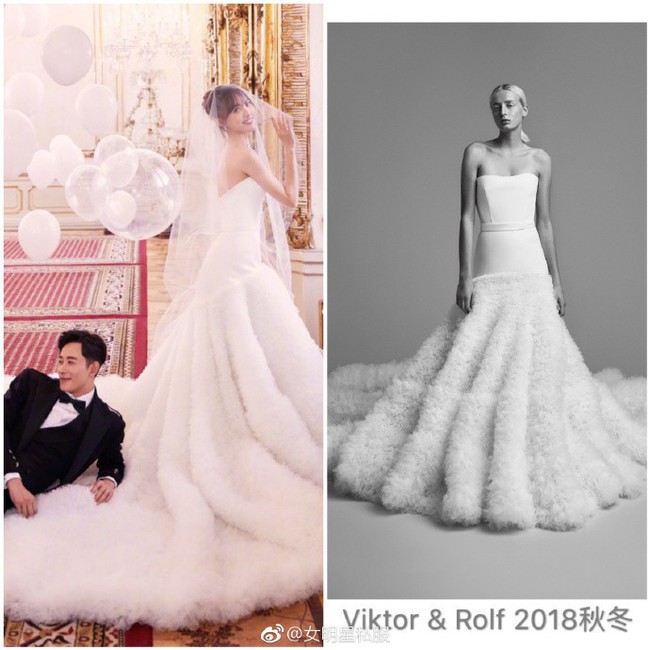 Cận cảnh váy cưới của Đường Yên: lộng lẫy như công chúa, tốn hơn 5.000 giờ thực hiện và ẩn chứa bí mật bất ngờ - Ảnh 16.