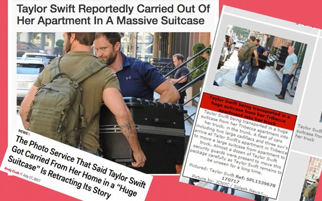 Các ngôi sao nổi tiếng thế giới phải quỳ gối trước chiêu thức trốn phóng viên của Taylor Swift: Chui vào vali? - Ảnh 2.