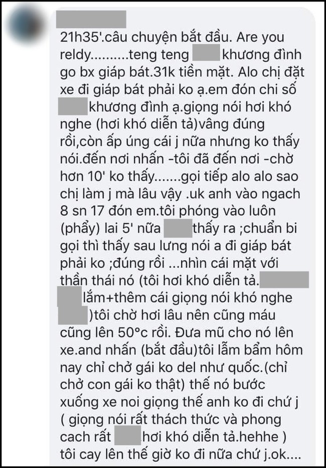 Xôn xao câu chuyện khách nữ bị quấy rối liên tục sau khi hủy chuyến GrabBike và đánh giá 1 sao vì tài xế chê chở gái đen như cuốc - Ảnh 4.