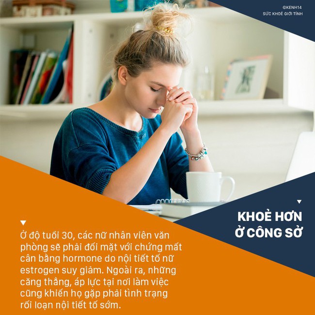 Các nữ nhân viên văn phòng khi bước vào độ tuổi 30 thường có nguy cơ cao mắc chứng rối loạn nội tiết tố - Ảnh 3. Các nữ nhân viên văn phòng khi bước vào độ tuổi 30 thường có nguy cơ cao mắc chứng rối loạn nội tiết tố - Ảnh 3.