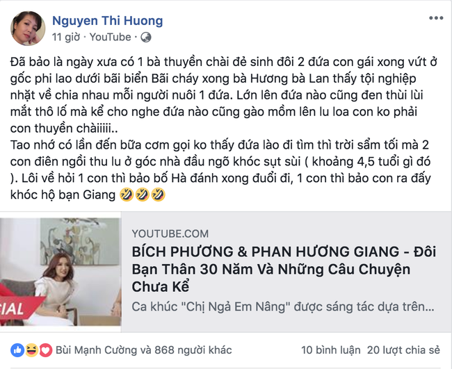 Mẹ Bích Phương lại gây sốt khi tiết lộ sự thật phũ phàng: Nhặt con gái ở gốc phi lao đem về nuôi, ngày bé vừa đen, vừa xấu - Ảnh 2.