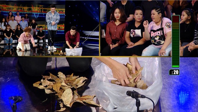 Th&iacute; sinh d&ugrave;ng tay bốc m&igrave; n&oacute;ng ăn g&acirc;y cho&aacute;ng trong gameshow thi t&agrave;i im lặng - Ảnh 3.