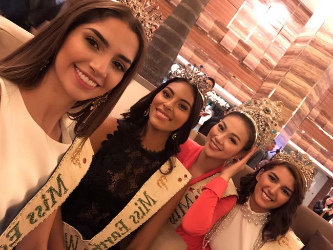 Lép vé về chiều cao, Nguyễn Phương Khánh vẫn nổi bần bật bên ba Á hậu Miss Earth 2018 - Ảnh 2.