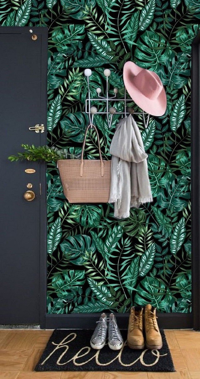 Thơ mộng và lãng mạn với thiết kế tường in hình nền thực vật - Ảnh 1.