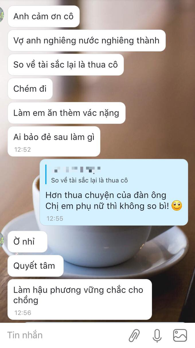 Bị bạn chồng chê xấu, cô vợ dùng thơ lục bát đáp trả khiến anh chàng vuốt mặt không kịp, chị em thì phục lăn - Ảnh 3.