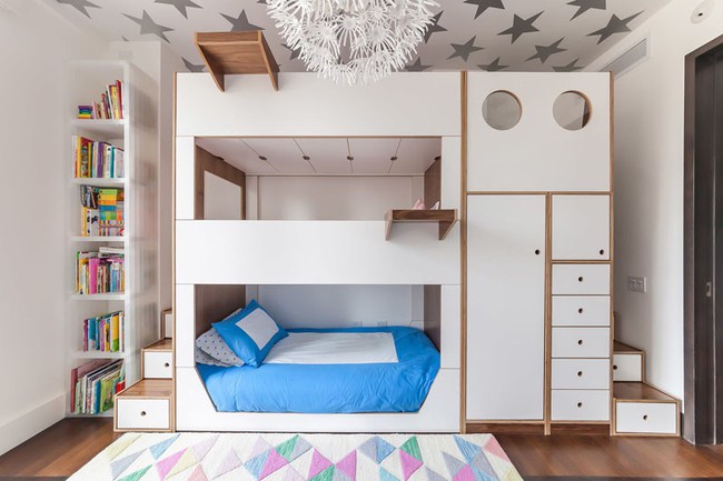 Những kiểu giường tầng khiến các bố mẹ mê mệt không thể không thiết kế tặng con - Ảnh 2.