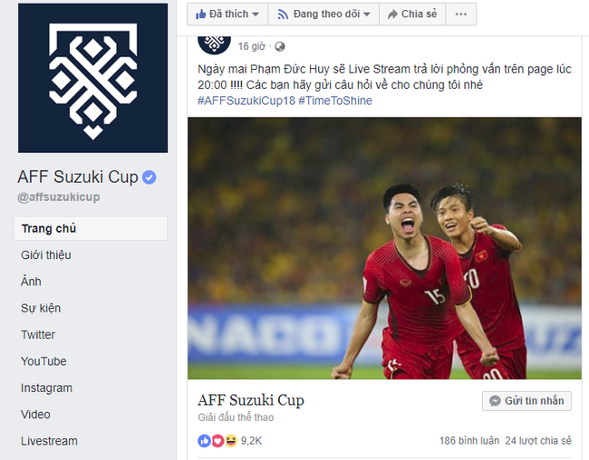 Trước thềm trận chung kết lịch sử, Đức Huy sẽ trả lời phỏng vấn trực tiếp trên trang Facebook chính thức của AFF Suzuki Cup - Ảnh 1.