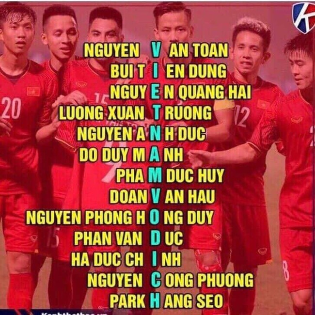 Hóa ra dân mạng đã biết Việt Nam vô địch lâu rồi, từ khi thầy Park chọn các cầu thủ này vào đội tuyển! - Ảnh 1.