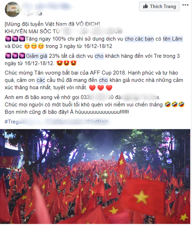 Shop online đua nhau giảm giá cho khách trùng tên Quang Hải, Văn Lâm để ăn mừng chiến thắng AFF Cup - Ảnh 4.