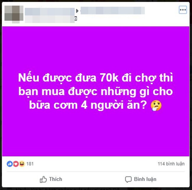 70k nấu mâm cơm cho 4 người khiến mẹ trẻ than trời, ai ngờ chị em lại gợi ý 1 loạt thực đơn hấp dẫn - Ảnh 1.