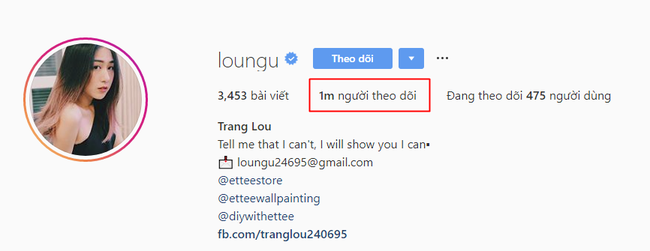 Bà mẹ 23 tuổi Trang Lou chạm mốc 1 triệu lượt followers trên Instagram, chính thức trở thành hot mom đình đám nhất MXH 2018 - Ảnh 1.