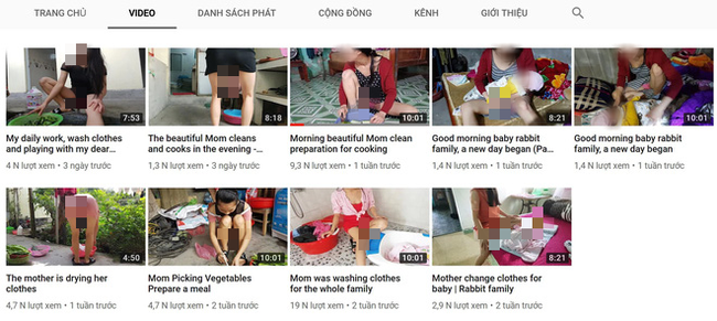 Xuất hiện nhiều phụ nữ lợi dụng việc chăm con nhỏ để quay clip phản cảm đăng Youtube câu view - Ảnh 2.