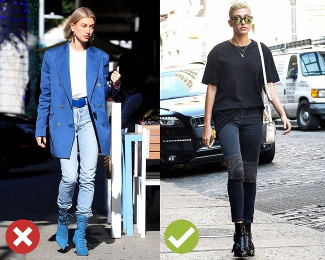 Hãy tránh kiểu diện quần jeans + boots thấp cổ này nếu các nàng không muốn vóc dáng bị dìm “tơi tả” - Ảnh 1.