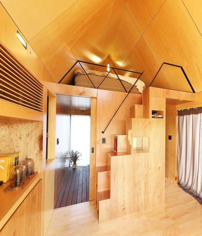 Thiết kế nhà nhỏ 20m² ấn tượng với phòng ngủ trên gác xép vừa đáng yêu vừa siêu tiết kiệm - Ảnh 5.