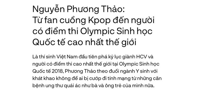 Nguyễn Phương Thảo: Từ fan cuồng Kpop đến người có điểm thi Olympic Sinh học Quốc tế cao nhất thế giới - Ảnh 1.