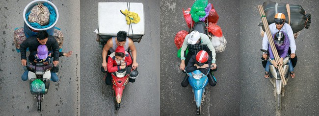 Hình ảnh Người Hà Nội đi xe máy bỗng trở nên vô cùng ấn tượng với góc máy trên cao - Ảnh 12.