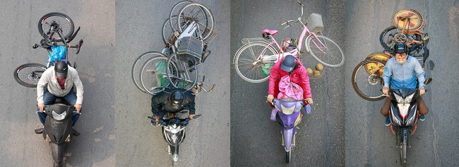 Hình ảnh Người Hà Nội đi xe máy bỗng trở nên vô cùng ấn tượng với góc máy trên cao - Ảnh 14.