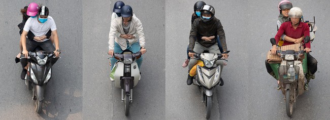 Hình ảnh Người Hà Nội đi xe máy bỗng trở nên vô cùng ấn tượng với góc máy trên cao - Ảnh 3.