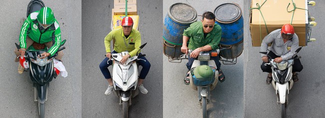 Hình ảnh Người Hà Nội đi xe máy bỗng trở nên vô cùng ấn tượng với góc máy trên cao - Ảnh 4.