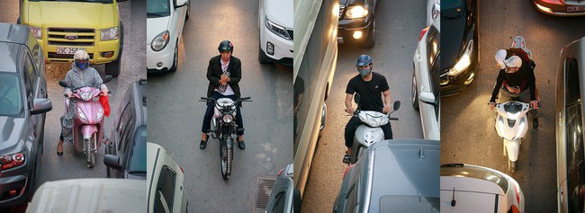 Hình ảnh Người Hà Nội đi xe máy bỗng trở nên vô cùng ấn tượng với góc máy trên cao - Ảnh 6.