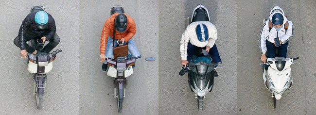 Hình ảnh Người Hà Nội đi xe máy bỗng trở nên vô cùng ấn tượng với góc máy trên cao - Ảnh 7.