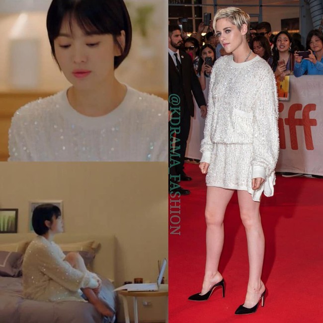 Thấp hơn hẳn một cái đầu Song Hye Kyo vẫn diện đẹp bất chấp mẫu đầm Chanel khi đụng hàng với mỹ nhân Hollywood - Ảnh 4.