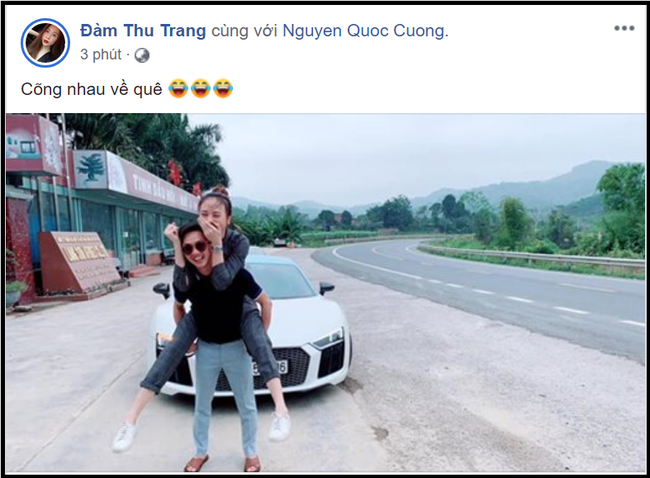 Xem xong bán kết AFF Cup, Cường Đô La cõng Đàm Thu Trang về quê, dân mạng đoán ngay: Đi hỏi cưới - Ảnh 4. Xem xong bán kết AFF Cup, Cường Đô La cõng Đàm Thu Trang về quê, dân mạng đoán ngay: Đi hỏi cưới - Ảnh 4.