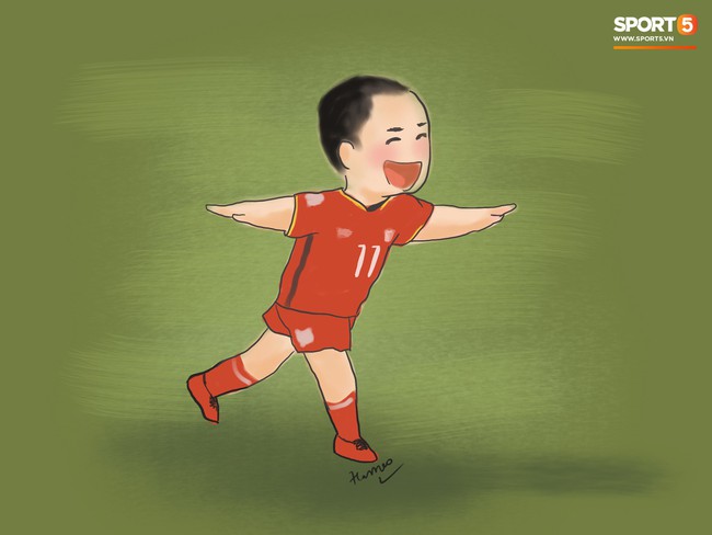 Bộ tranh chibi cute hết cỡ về hành trình của tuyển Việt Nam tại AFF Cup 2018 - Ảnh 6.