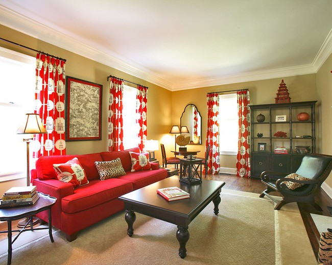 Đừng bỏ lỡ chiếc ghế sofa đỏ cho phòng khách khi mùa lễ hội đã cận kề - Ảnh 13.