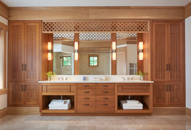 Điểm danh những căn phòng tắm thiết kế bồn rửa tay đôi khiến bạn khó có thể chối từ - Ảnh 1.