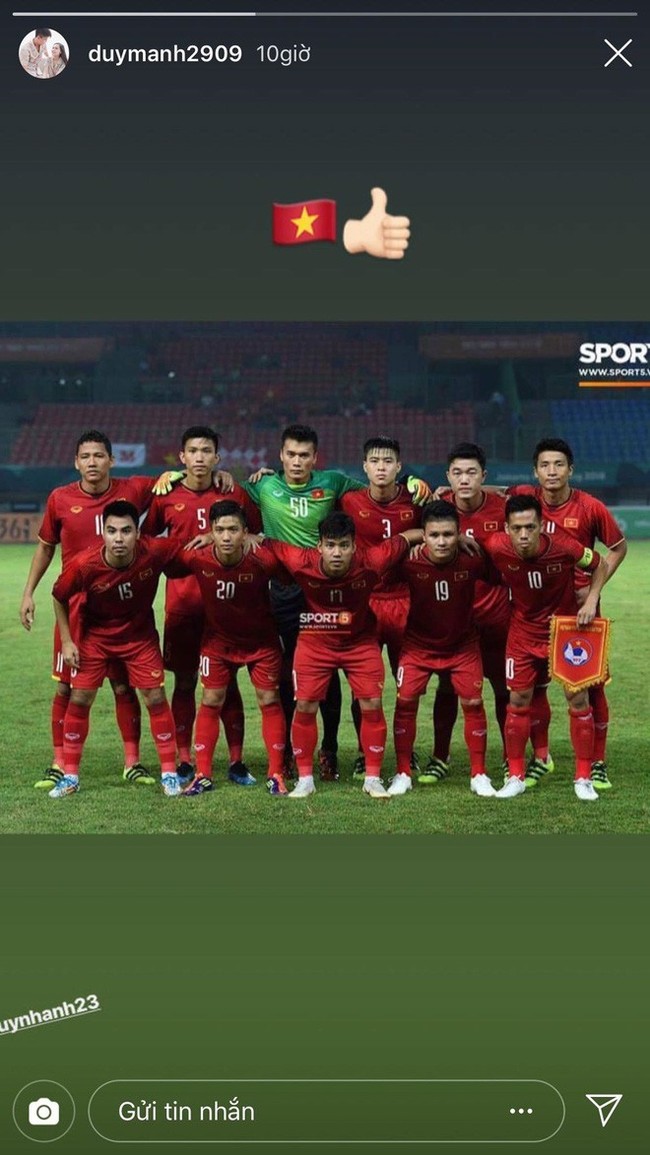 Các cầu thủ U23 Việt Nam chia sẻ gì trên mạng xã hội sau trận thắng U23 Bahrain? - Ảnh 7.